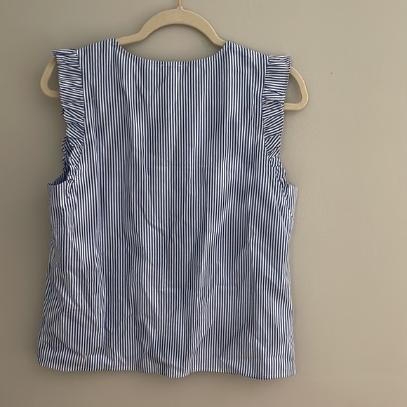 NWT J. Crew Factory | Sleeveless Ruffle Top - Picture 5 of 6